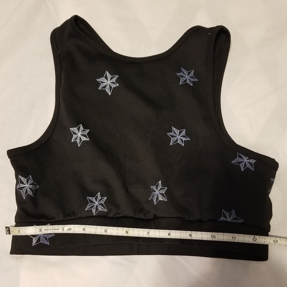 CHRLDR Sport Bra Color Black/Purple Size S - Picture 3 of 5